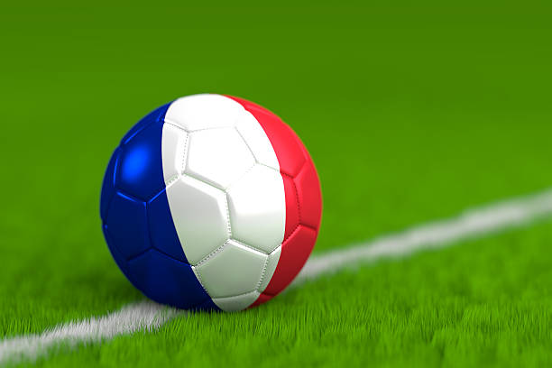 istock soccer ball with french flag 486502329