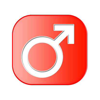 3D icon of male symbol
