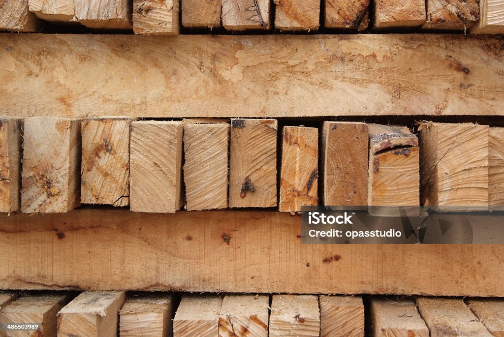 Pilha de madeira. - Foto de stock de Amontoamento royalty-free