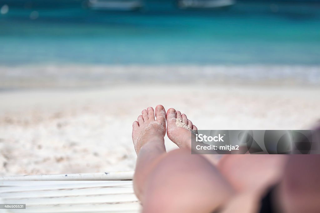 Happy feet na karaibskiej plaży - Zbiór zdjęć royalty-free (Część)