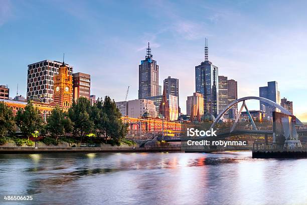 Melbourne Morning Stock Photo - Download Image Now - Melbourne - Australia, Australia, Urban Skyline