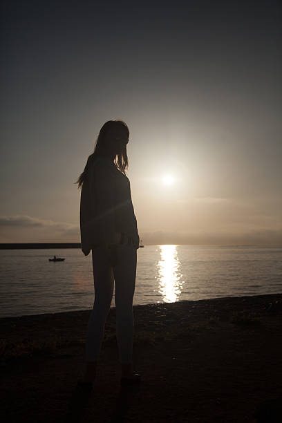 istock Romantic girl on sunrise. 486506740