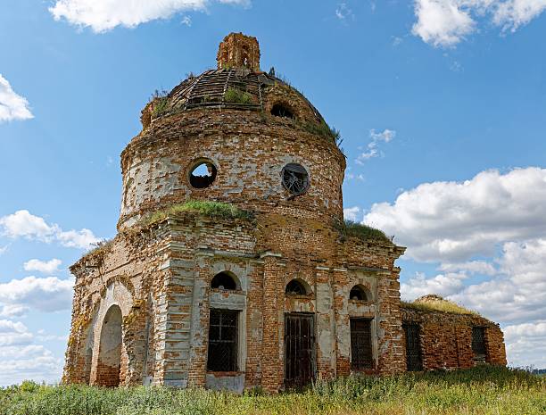 The ruins of the old obsolete and abandoned church