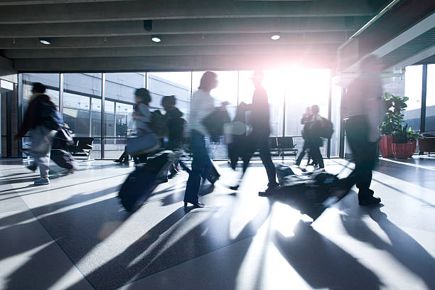 istock Busy Air Travelers on the Move 486507107