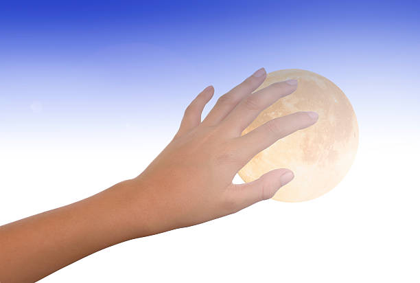 istock boy hand  Reach for grabs isolated on white background. 486507266