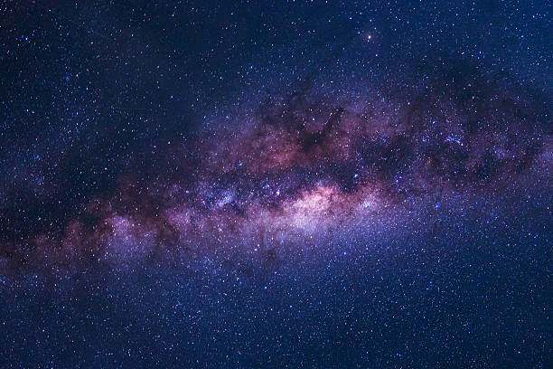 istock Colorful space shot of milky way galaxy 486510642