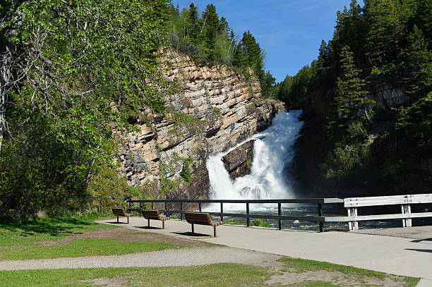 istock cameron falls in waterton lakes national park, alberta, canada 486516764