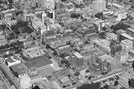 downtown toronto seen from above