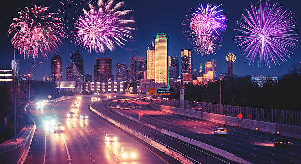 istock fireworks for a national holiday in Dallas 486520948