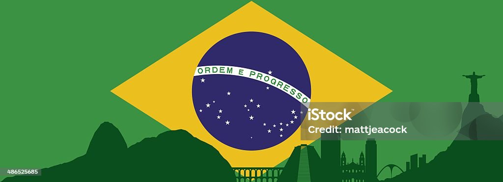 Rio De Janeiro skyline Rio de Janeiro stock vector