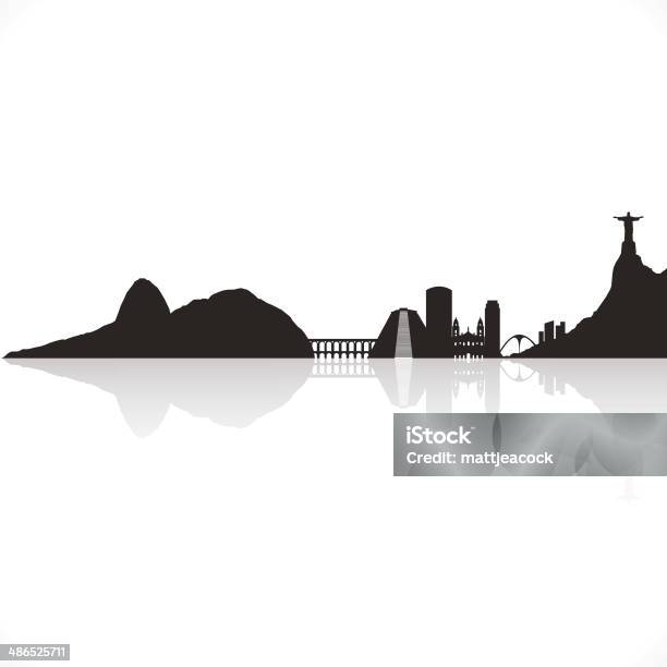 Rio De Janeiro Skyline Stock Illustration - Download Image Now - Rio de Janeiro, Christ The Redeemer, Urban Skyline