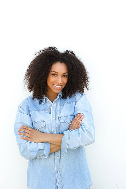 istock Beautiful young black woman smiling 486526709