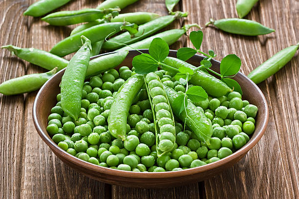 Green peas stock photo