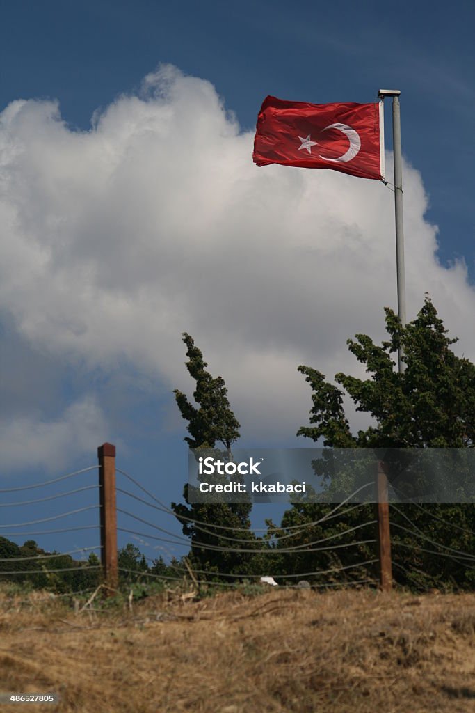 Турецкий флаг - Стоковые фото Азия роялти-фри