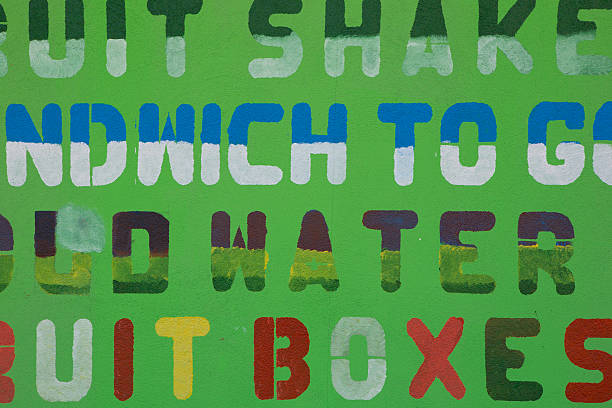 Food sign in the caraibe