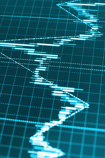 stock market und bar graph diagramm preis anzeigen - bar graph stock-fotos und bilder