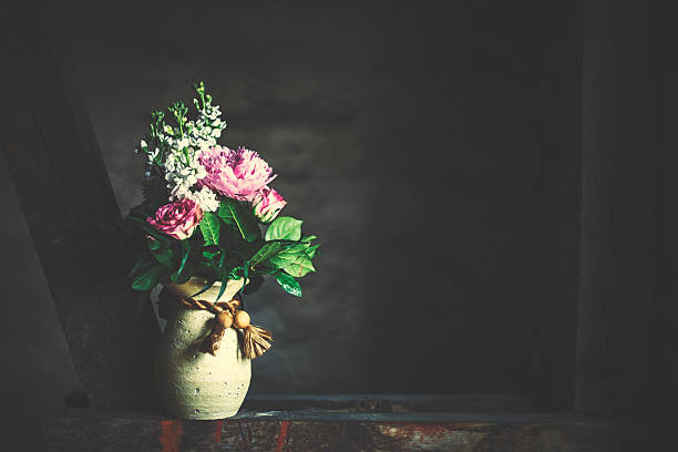 istock Bouquet with common peony [Paeonia officinalis] 486533376