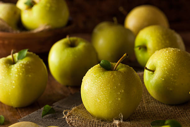 istock Raw Organic Golden Delicious Apples 486537928