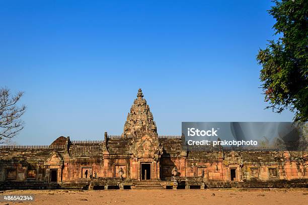 Khao Phanom Rung Castle In Thailand Stock Photo - Download Image Now - 2015, Architecture, Asia