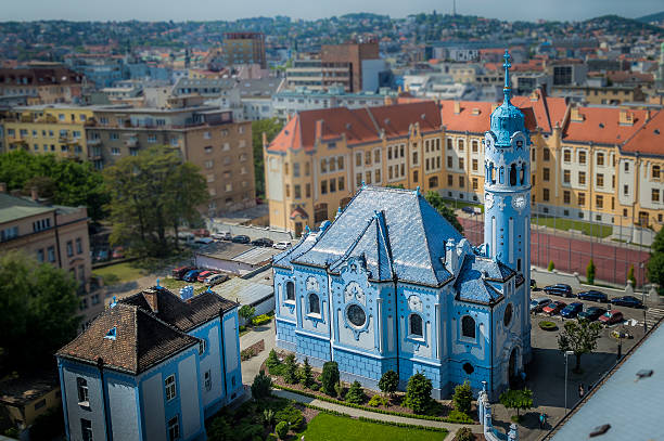 Bratislava Blue Church Church of St. Elisabeth - Bratislava, Slovakia bratislava photos stock pictures, royalty-free photos & images