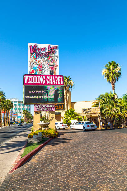 pouco branco capela de casamento, las vegas - michael jordan imagens e fotografias de stock