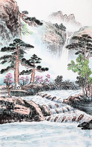 istock traditional Chinese painting , landscape 486546409