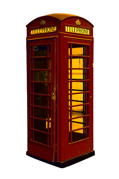 istock Classic British red phone booth in London UK 486546724
