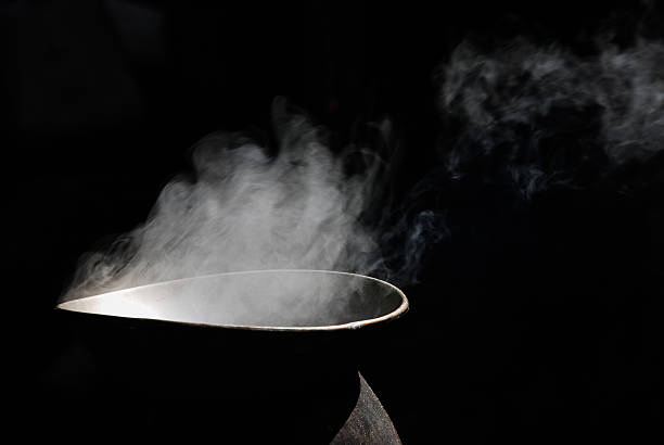 istock Steam and smoke over cooking pot 486548954
