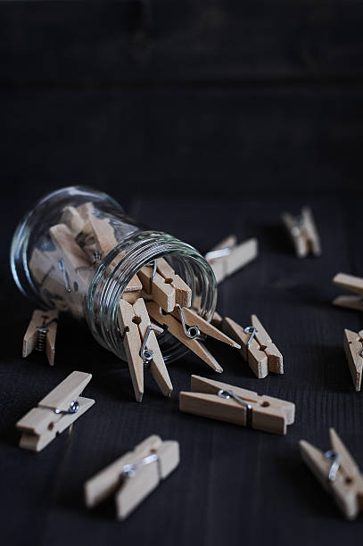 Drewniane Clothespins – zdjęcie