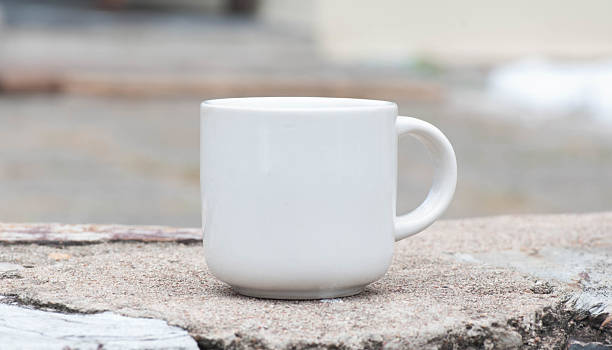 istock morning coffee with white glass. 486550548