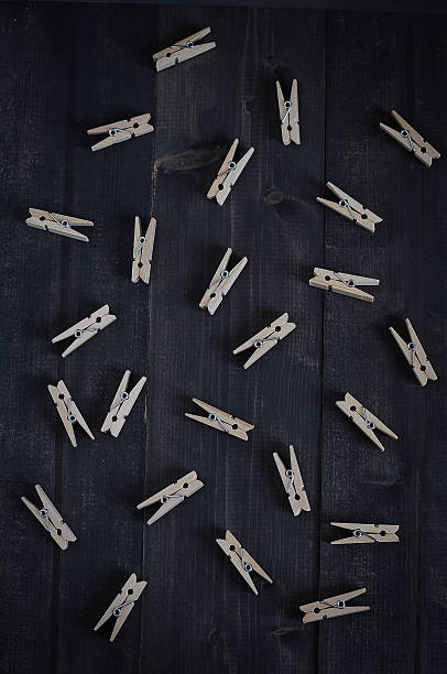 Clothespins de madera - foto de stock