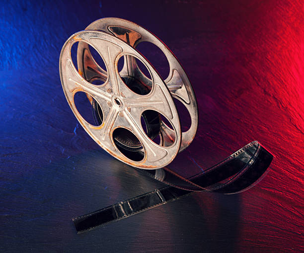 istock Old motion picture film reel 486551738