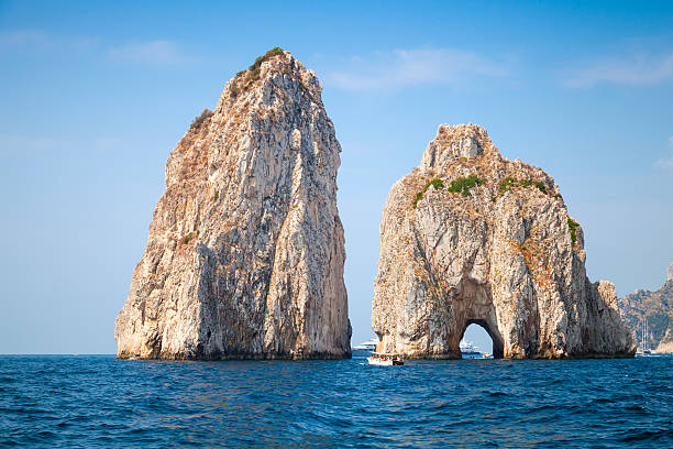 istock Capri island, Faraglioni rocks. Mediterranean Sea 486552248