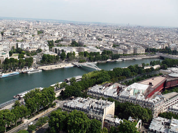 istock Aerial View Of Seine River From Eiffel Tower In Paris 486552366