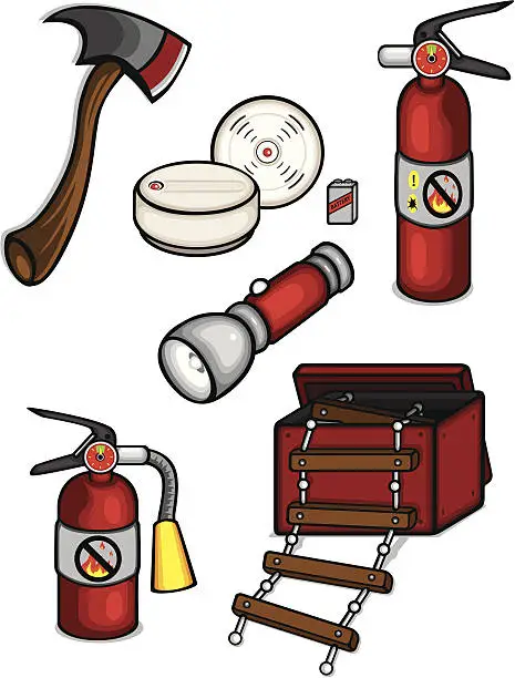 Vector illustration of Fire Collection