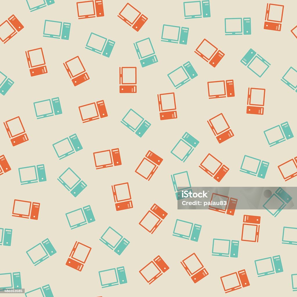 Background Computer Senseless Seamless Background Monitor Computer System Stock Illustration ...