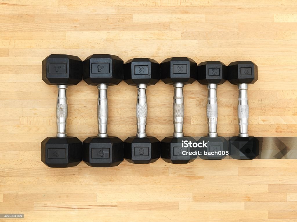 Dumbles Front View Dumbbell Stock Photo - Download Image Now - 2015, Close-up, Copy Space ...