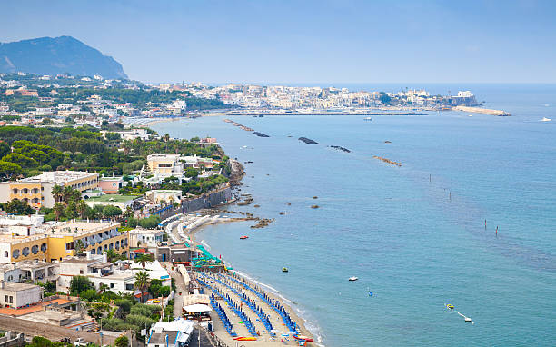 istock Landscape with beach of Forio town, Ischia 486556242
