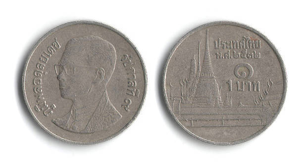 Money coin - 1 Thai baht, year 1989