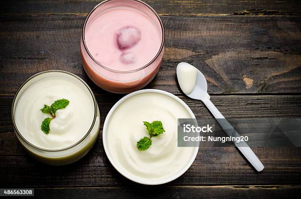 Yogurt Stock Photo - Download Image Now - Probiotic, Yogurt, 2015