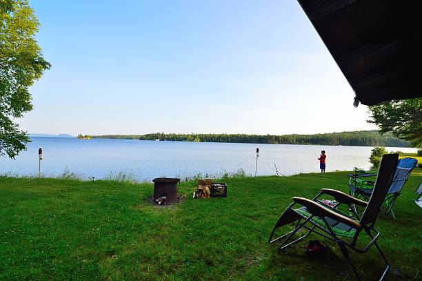 istock Lakeside Campsite Morning Fishing Session 486565458