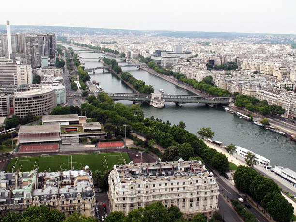 istock Aerial View Of Seine River From Eiffel tower In Summer.Paris 486566630