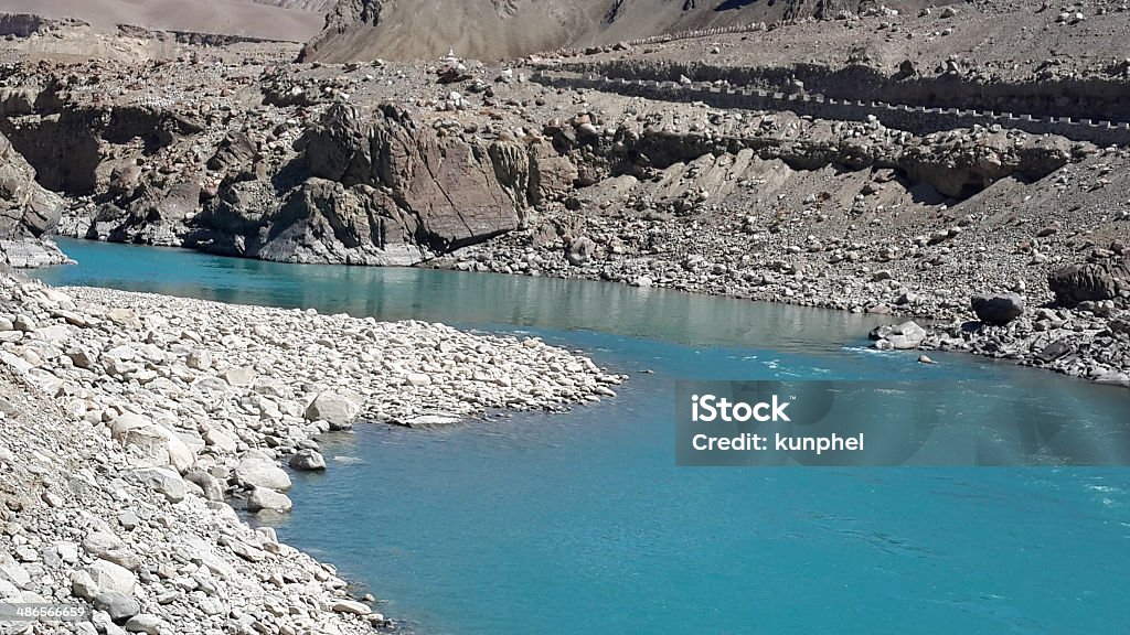 Rio Indus - Foto de stock de Areia royalty-free