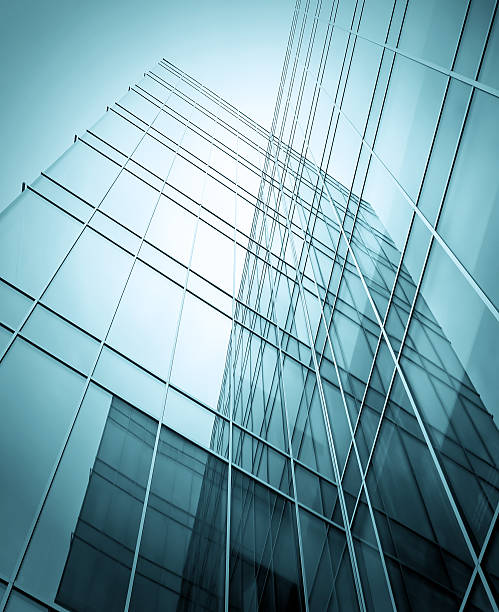 istock block with real estate of glass skyscraper perspective view 486567005