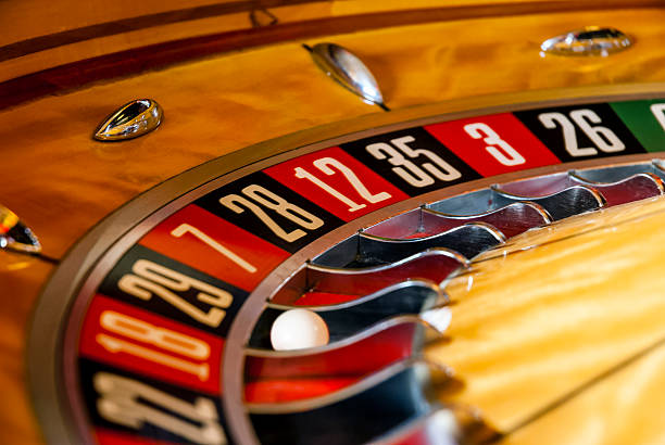istock Roulette wheel with ball at twenty nine. 486567701