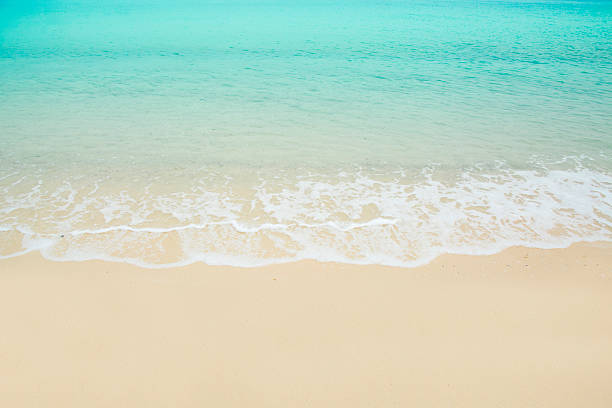 istock Wave Sea on the sand beach 486568813