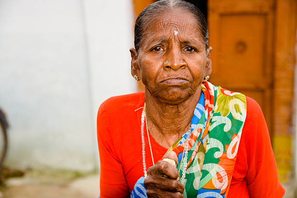 istock Portrait of Senior Indian Lady 486569697