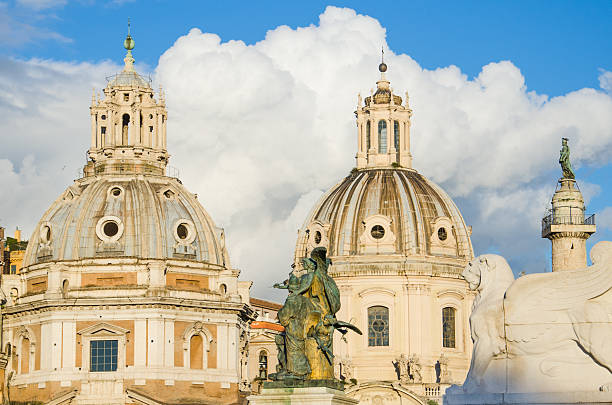 istock Cupolas at the Piazza Venezia in Rome 486570723