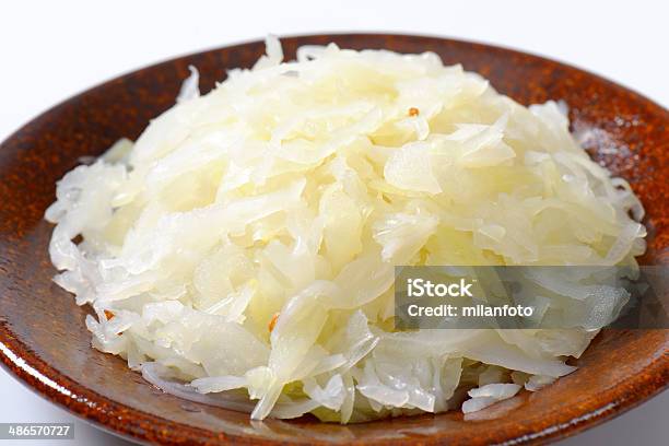 Sauerkraut Stock Photo - Download Image Now - Brown, Cabbage, Ceramics