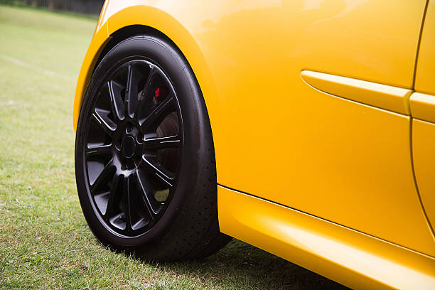 istock Black Sport Alloy Wheel 486572802